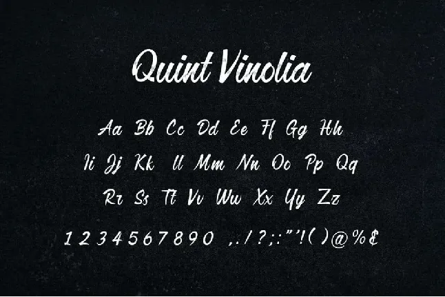 Quint Vinolia font