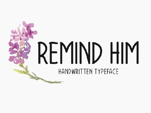 Remind Him font