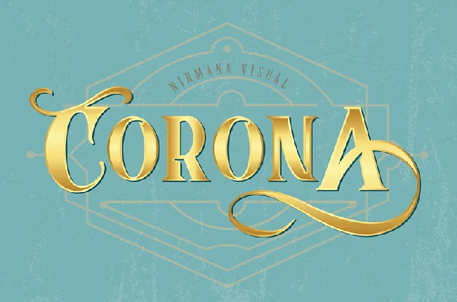 CoronA font