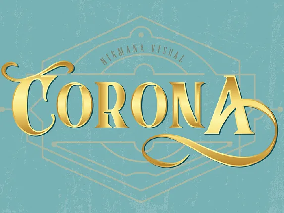 CoronA font