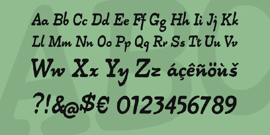 Alpha54 font