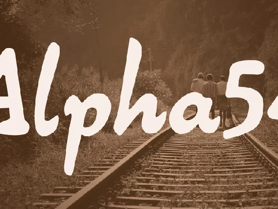 Alpha54 font