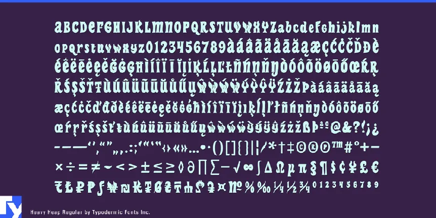 Heavy Heap font