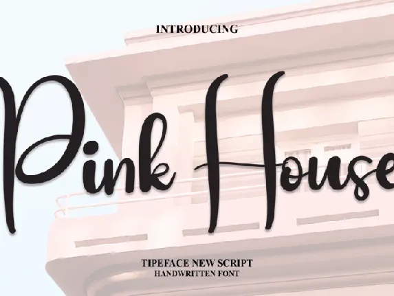 Pink House Script font