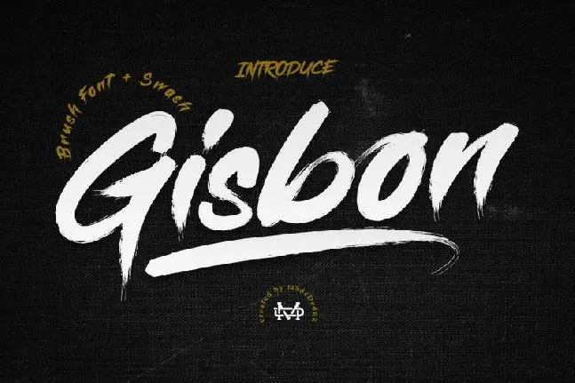 Gisbon Brush font