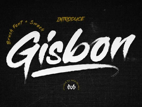 Gisbon Brush font