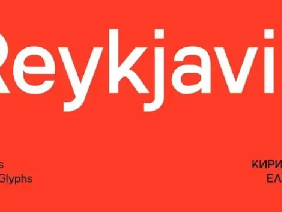 SK Reykjavik Sans Serif font