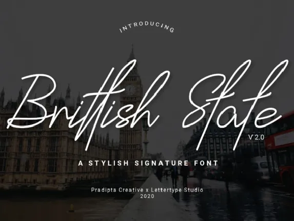 Brittish State Script font