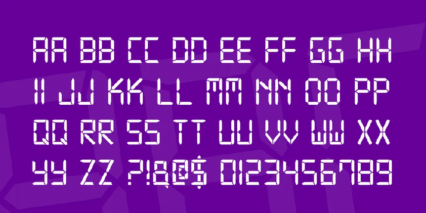 Digital-7 Family font