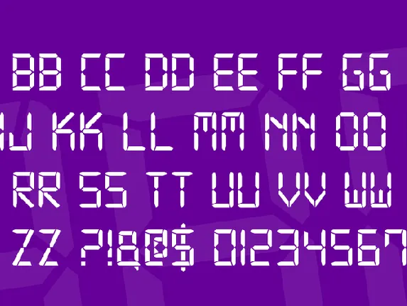 Digital-7 Family font