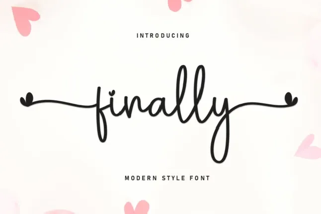 Finally Script font