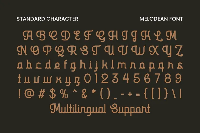 Melodean font