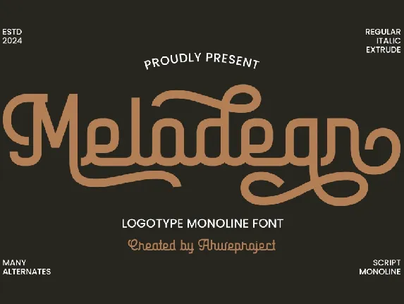 Melodean font