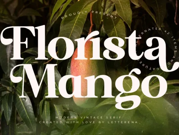 Florista Mango font