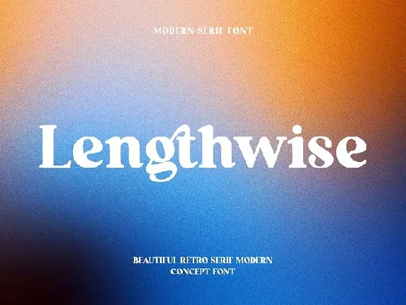 Lengthwise font