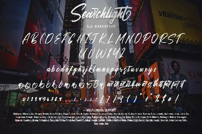 Searchlight font