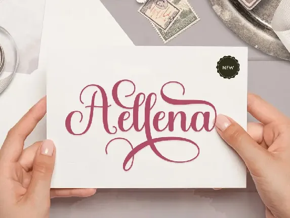 Aellena font