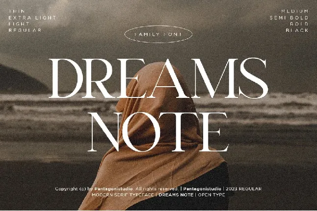 Dreams Note font