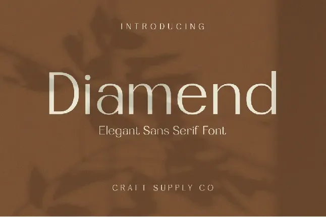 Diamend Demo font