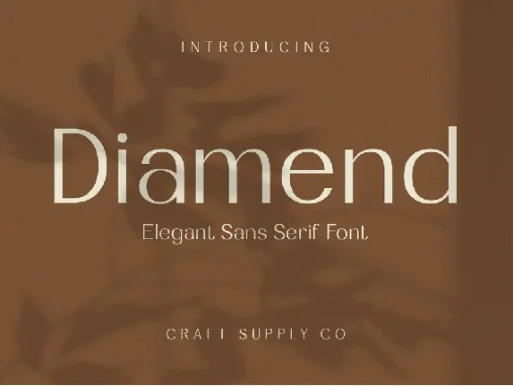 Diamend Demo font