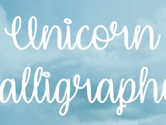 Unicorn Calligraphy font