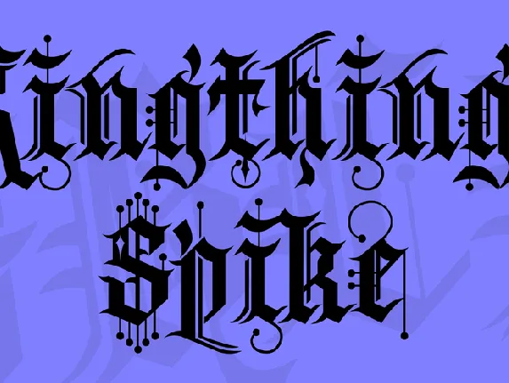 Kingthings Spike font