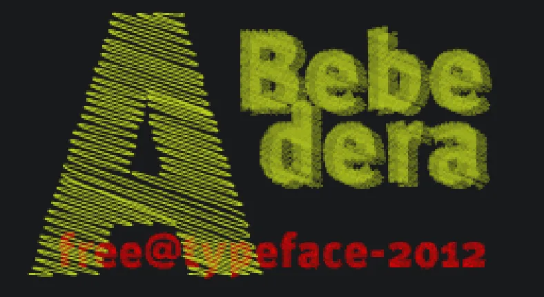 A Bebedera font