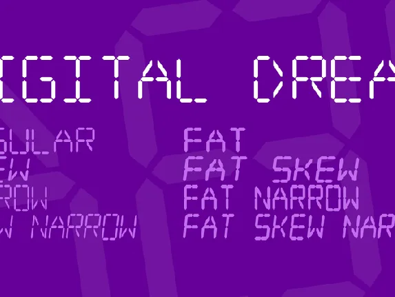 Digital dream font