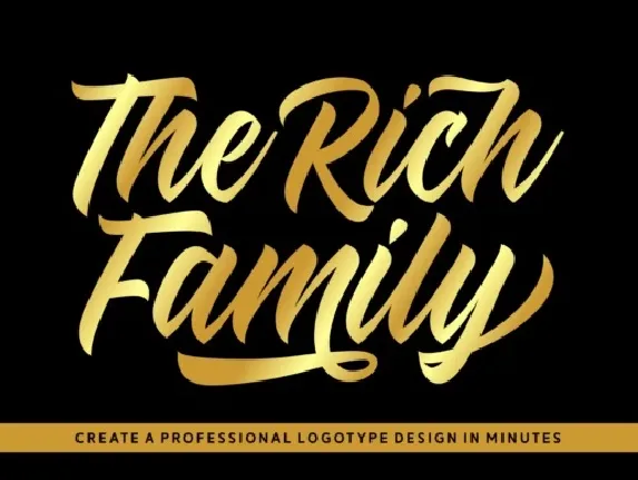 The Rich Family font