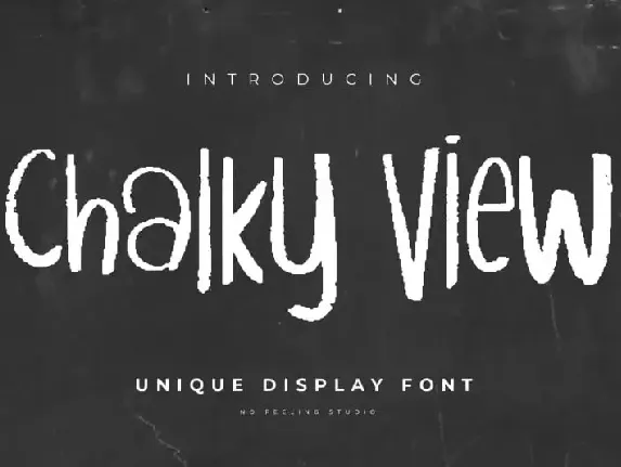 Chalky View Display font