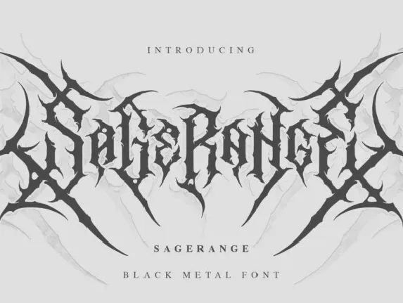 Sagerange font