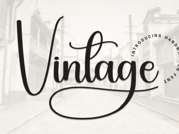 Vintage Script font