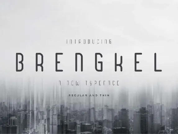 Brengkel Typeface Free font