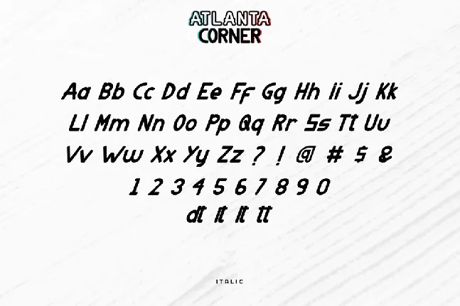 Atlanta Corner Demo font