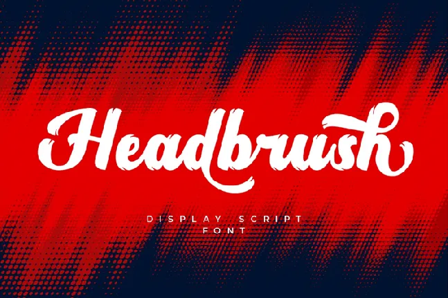 Headbrush font