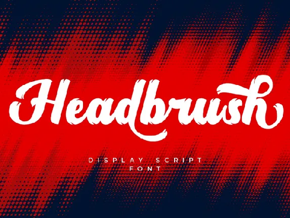 Headbrush font