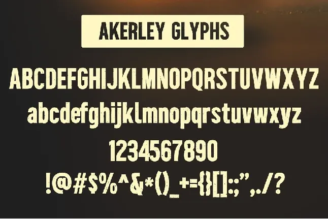 Akerley font