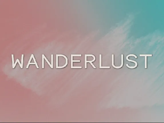 Wanderlust font