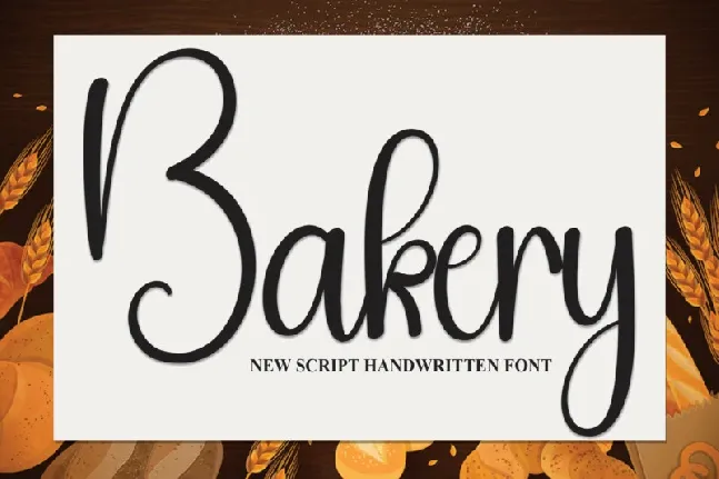 Bakery Script Typeface font