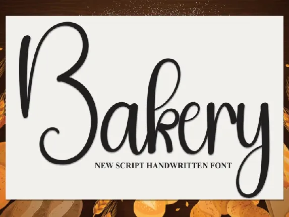 Bakery Script Typeface font