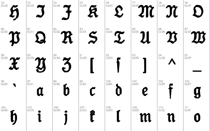 Koenig-Type font