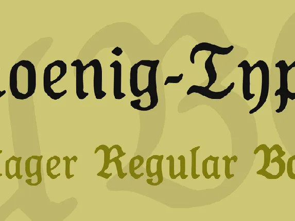 Koenig-Type font