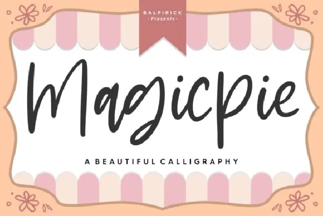 Magicpie Script font