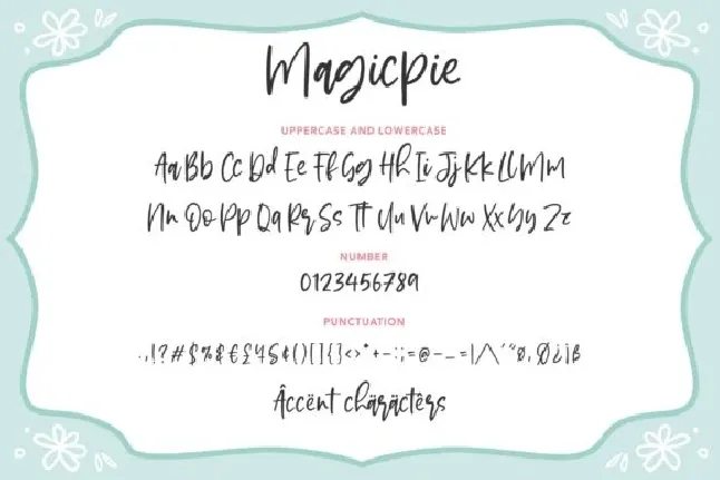 Magicpie Script font