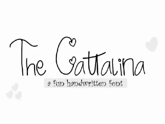 The Cattalina Handwritten font