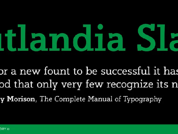 Jutlandia Slab Family font