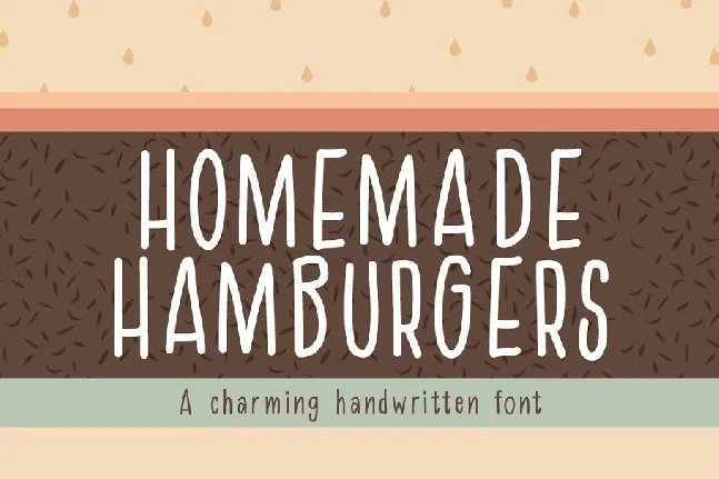 Homemade Hamburger font