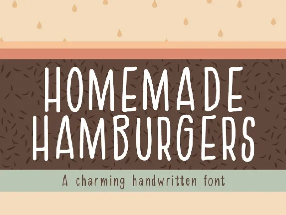 Homemade Hamburger font