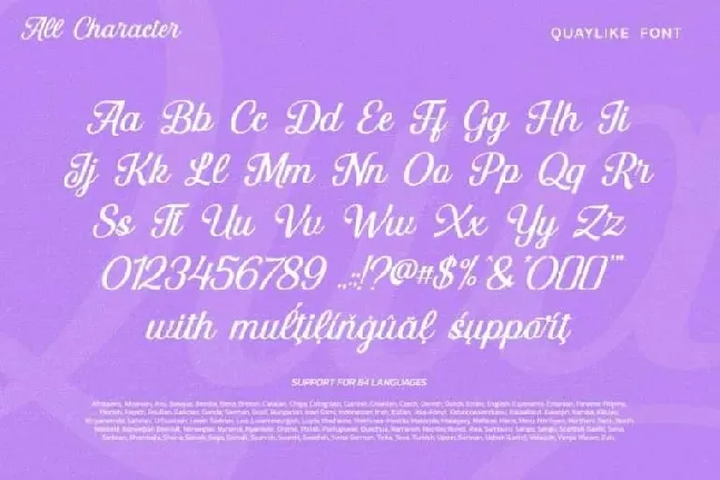 Quaylike font