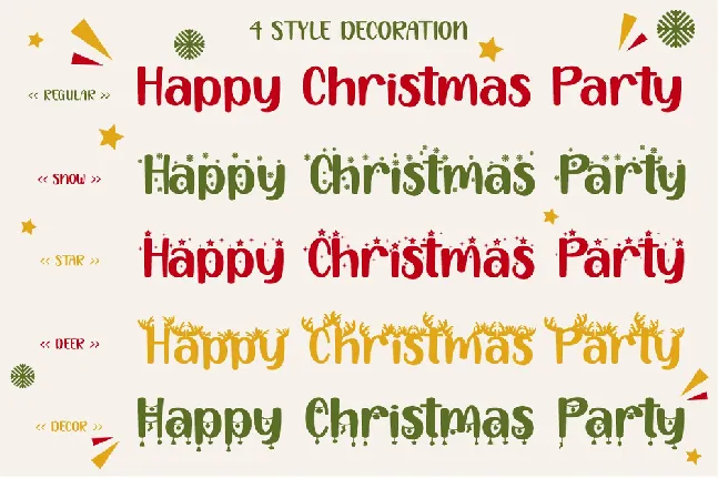 HappyChristmasParty font